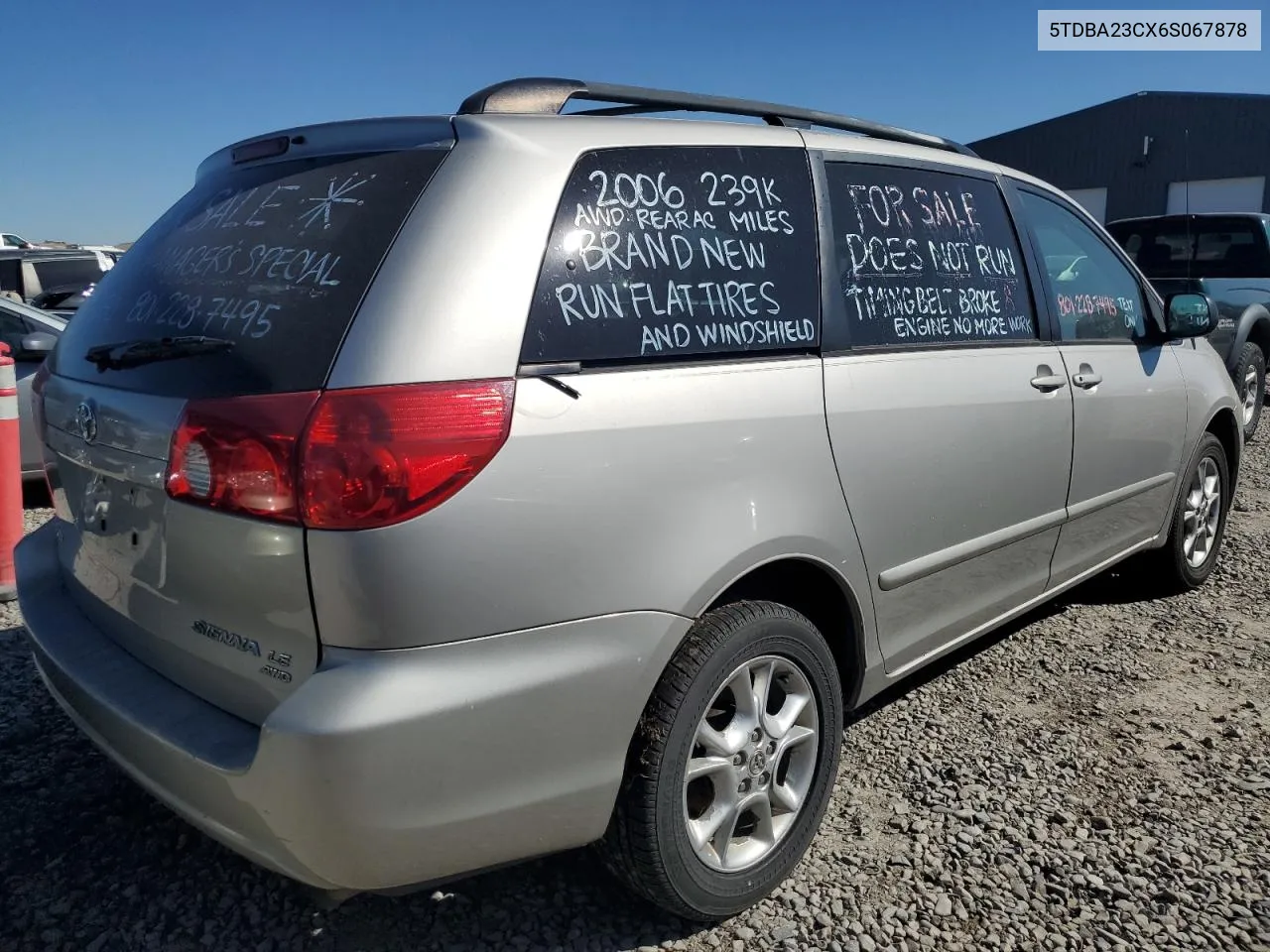 5TDBA23CX6S067878 2006 Toyota Sienna Le