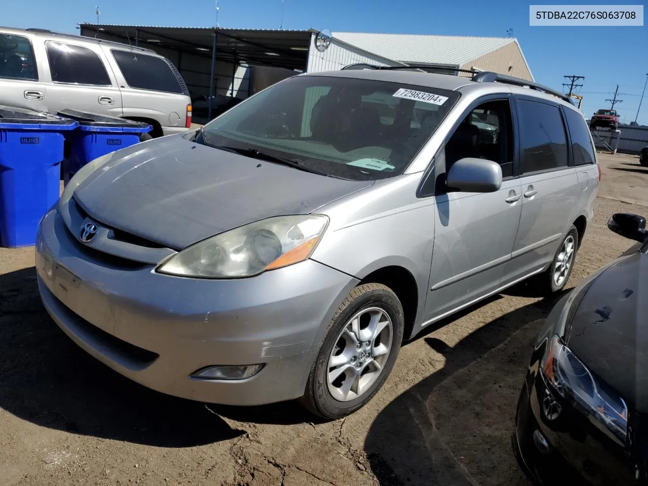 5TDBA22C76S063708 2006 Toyota Sienna Xle