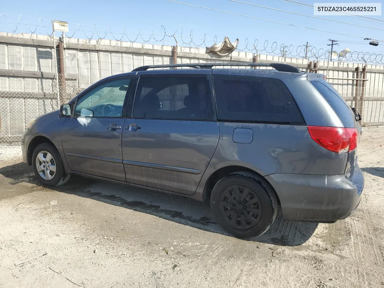 2006 Toyota Sienna Ce VIN: 5TDZA23C46S525221 Lot: 73248654