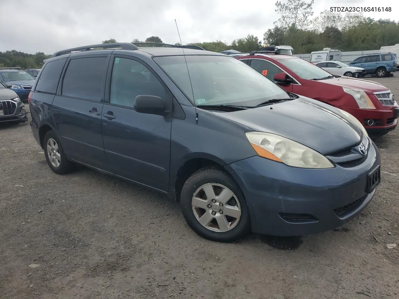 2006 Toyota Sienna Ce VIN: 5TDZA23C16S416148 Lot: 73353114