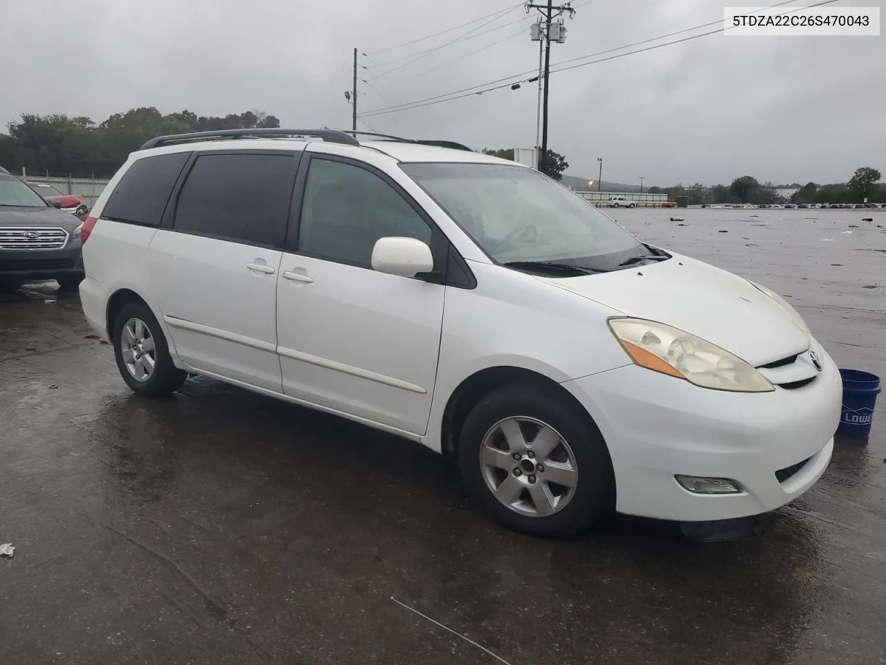 2006 Toyota Sienna Xle VIN: 5TDZA22C26S470043 Lot: 73531164