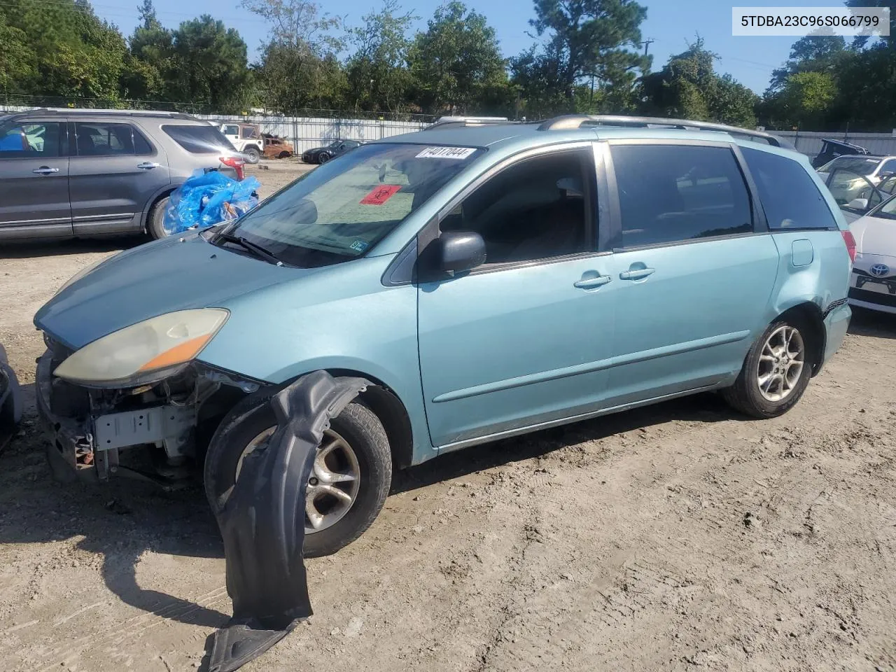 2006 Toyota Sienna Le VIN: 5TDBA23C96S066799 Lot: 74017044