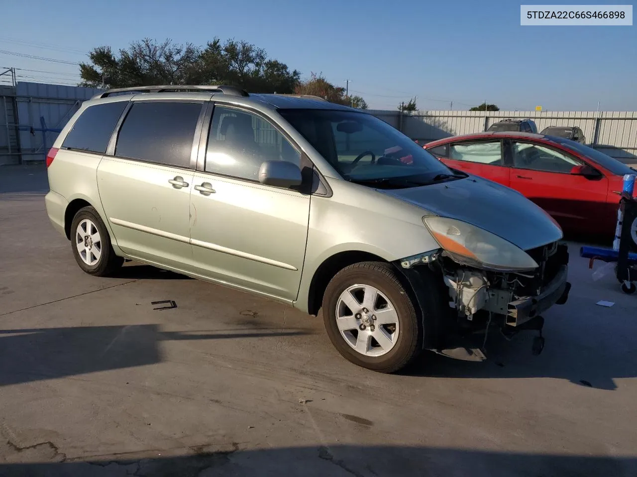 2006 Toyota Sienna Xle VIN: 5TDZA22C66S466898 Lot: 74028224