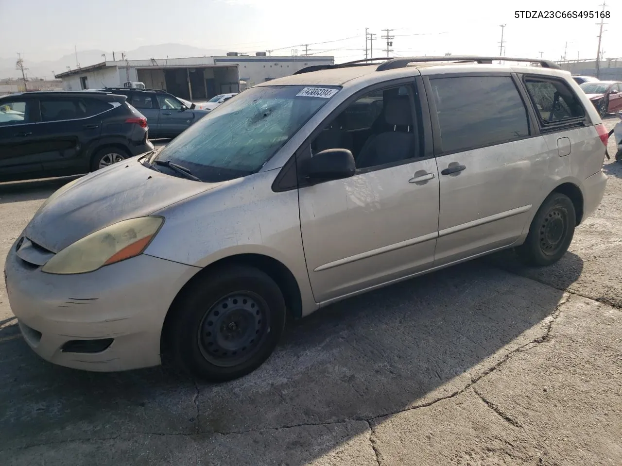 2006 Toyota Sienna Ce VIN: 5TDZA23C66S495168 Lot: 74300394