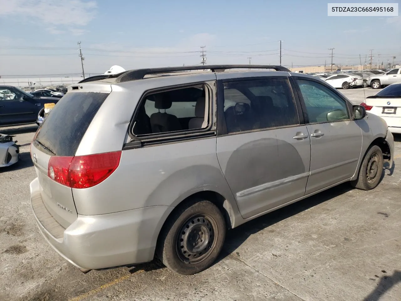 2006 Toyota Sienna Ce VIN: 5TDZA23C66S495168 Lot: 74300394