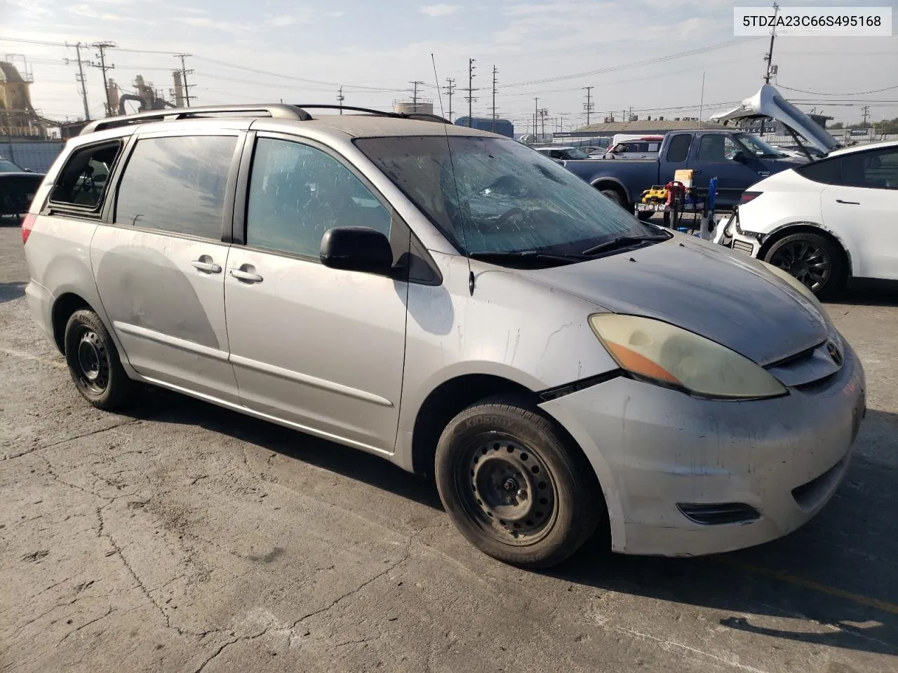 2006 Toyota Sienna Ce VIN: 5TDZA23C66S495168 Lot: 74300394