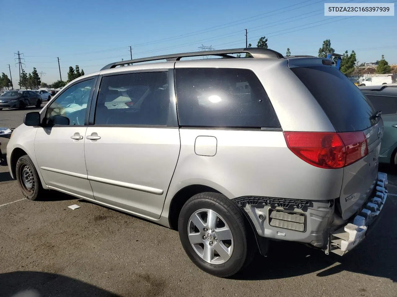 2006 Toyota Sienna Ce VIN: 5TDZA23C16S397939 Lot: 74539054