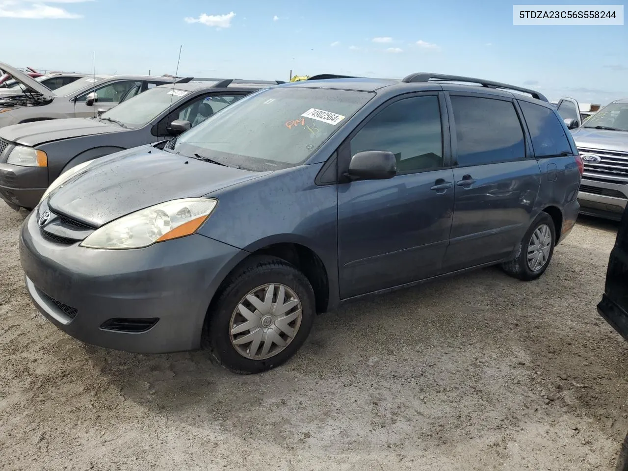 2006 Toyota Sienna Ce VIN: 5TDZA23C56S558244 Lot: 74902564