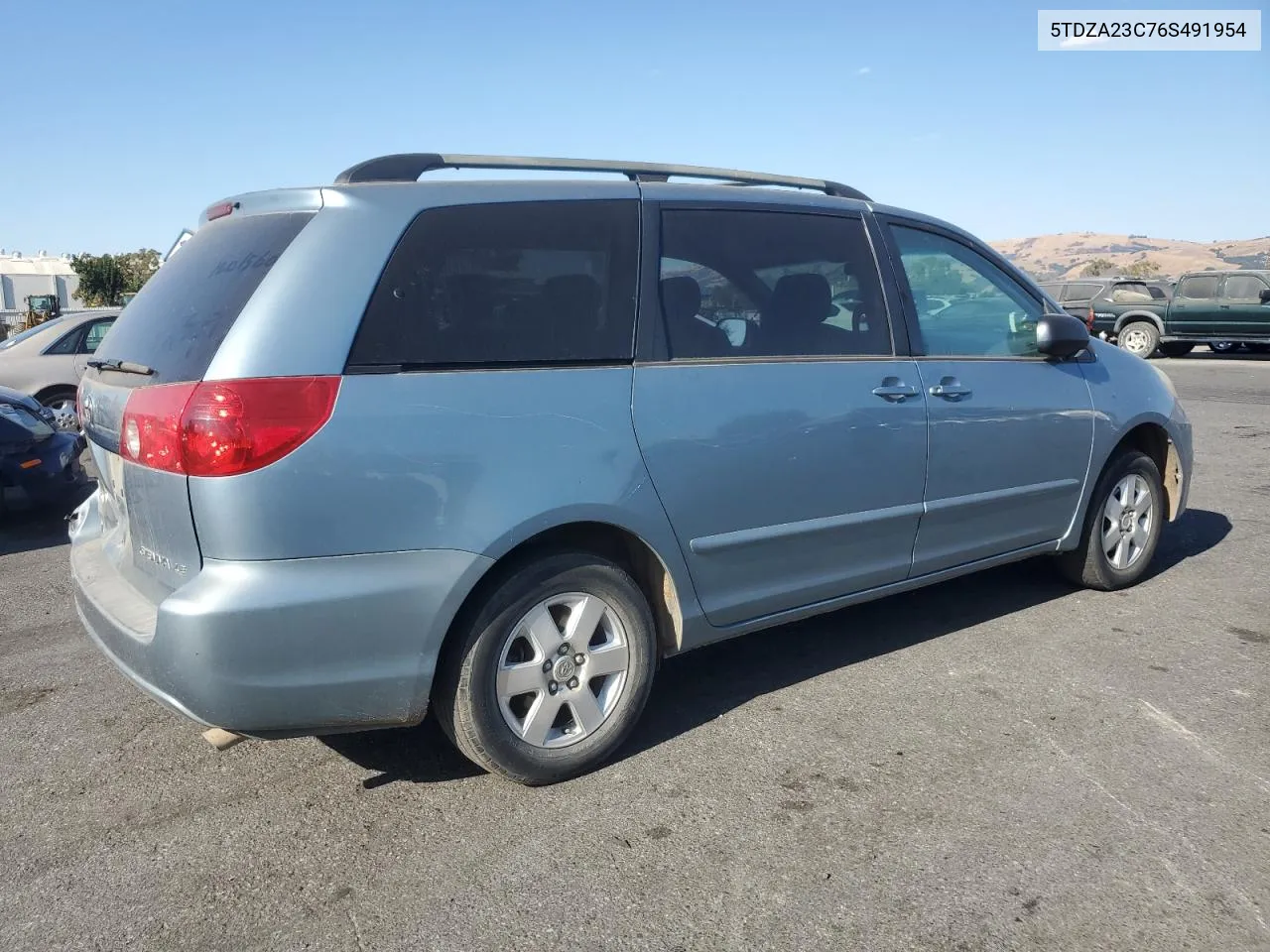 2006 Toyota Sienna Ce VIN: 5TDZA23C76S491954 Lot: 74977814