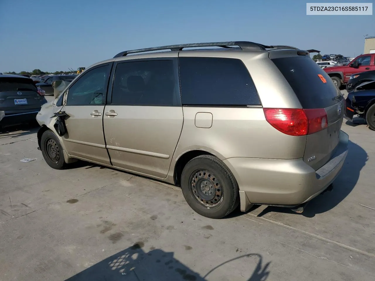 2006 Toyota Sienna Ce VIN: 5TDZA23C16S585117 Lot: 75029544