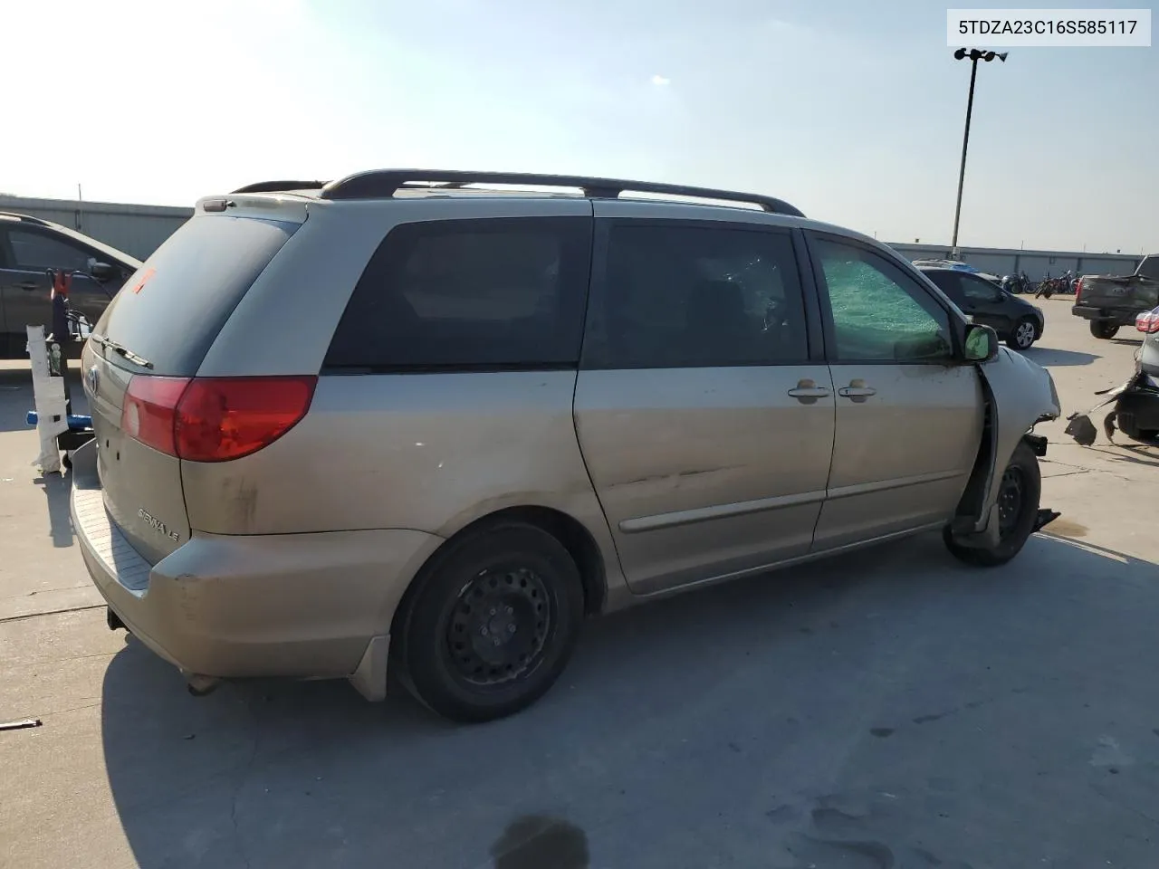 2006 Toyota Sienna Ce VIN: 5TDZA23C16S585117 Lot: 75029544