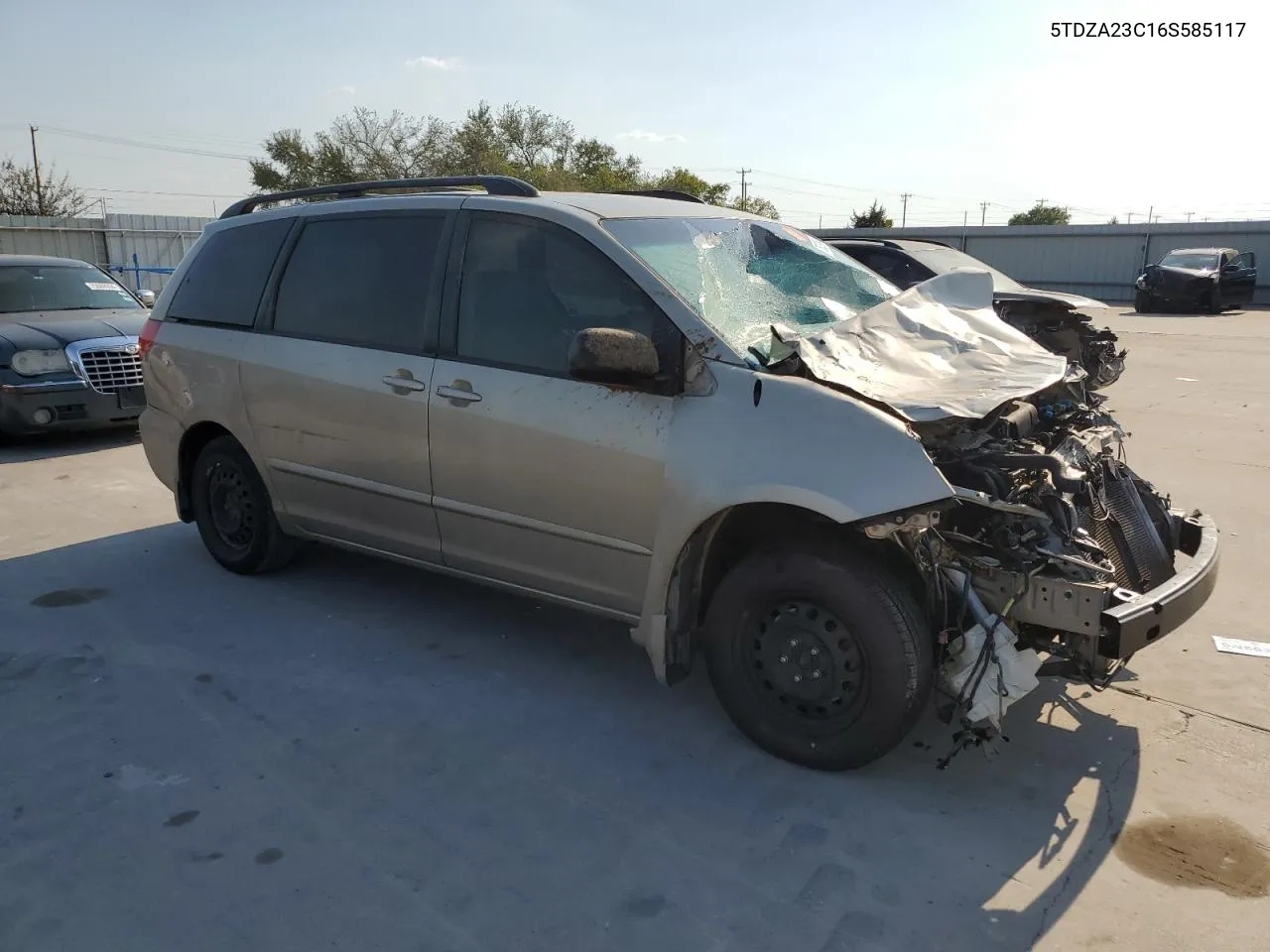 2006 Toyota Sienna Ce VIN: 5TDZA23C16S585117 Lot: 75029544