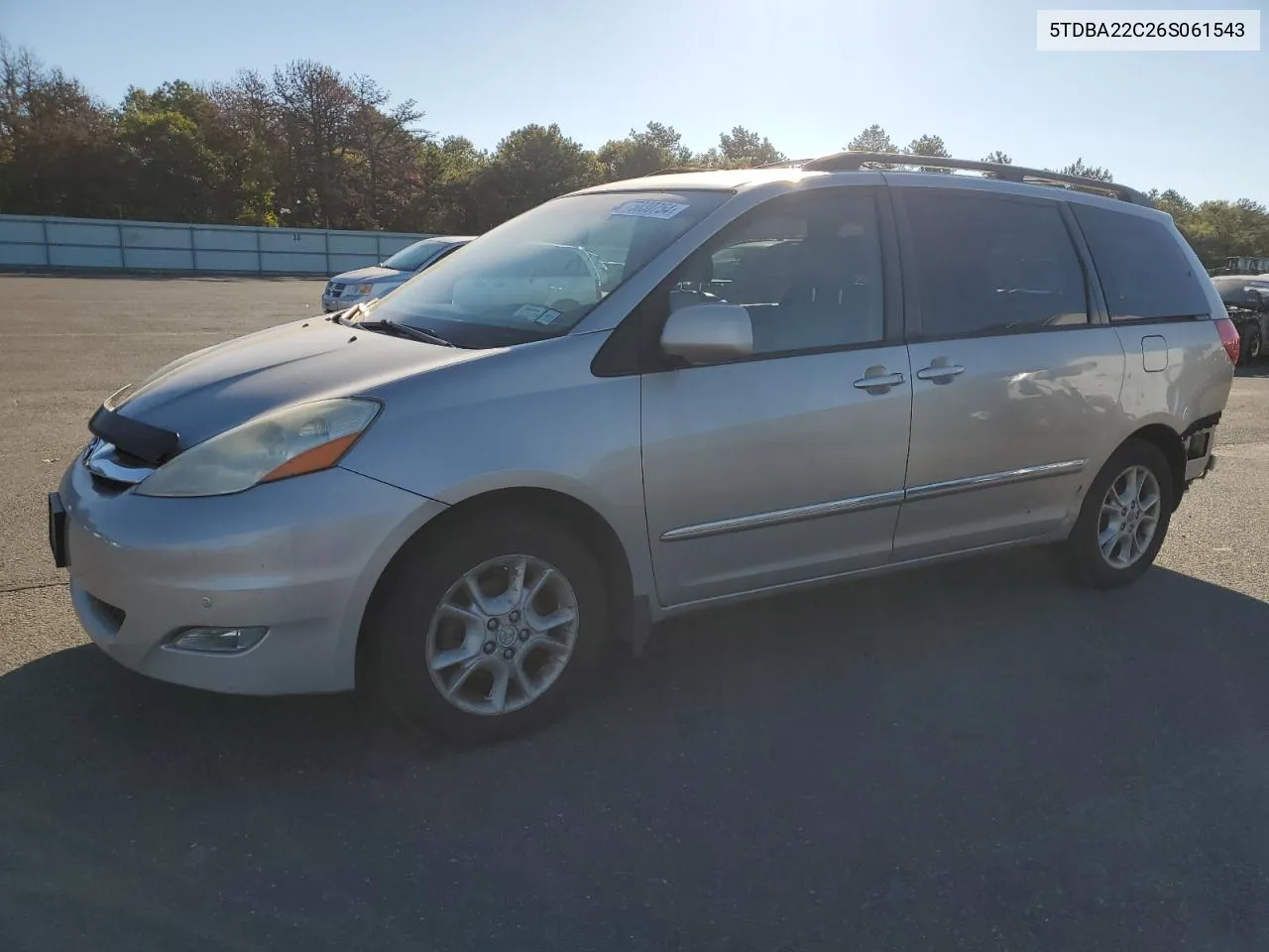 2006 Toyota Sienna Xle VIN: 5TDBA22C26S061543 Lot: 75030754