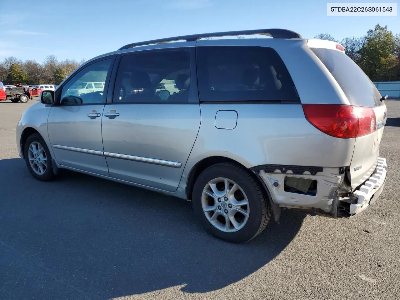 2006 Toyota Sienna Xle VIN: 5TDBA22C26S061543 Lot: 75030754