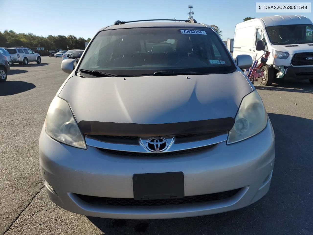 2006 Toyota Sienna Xle VIN: 5TDBA22C26S061543 Lot: 75030754