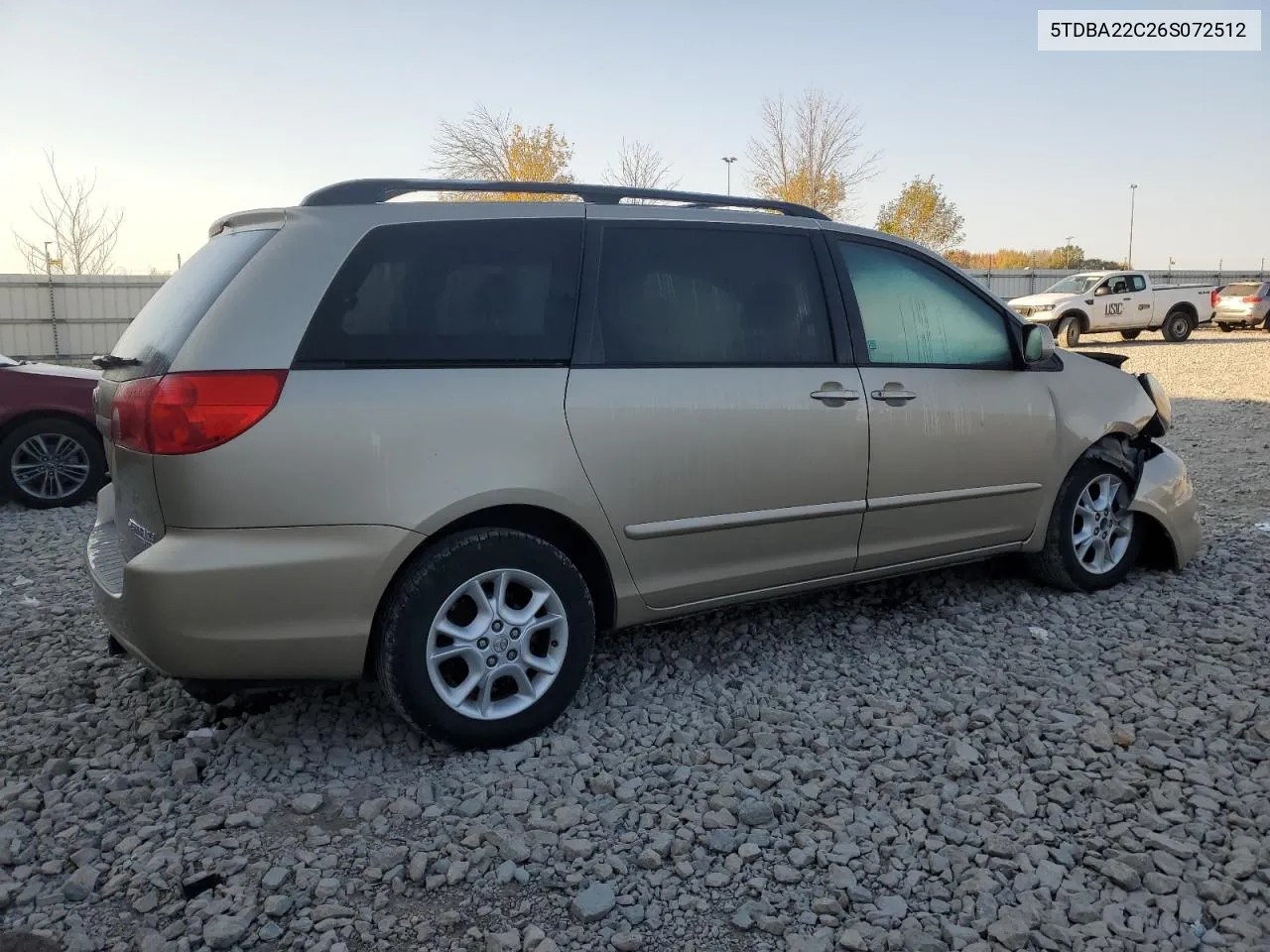 2006 Toyota Sienna Xle VIN: 5TDBA22C26S072512 Lot: 75196324