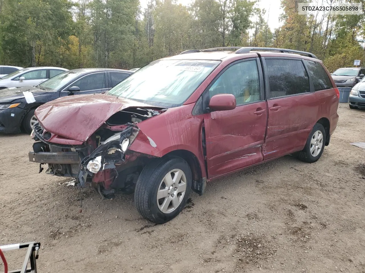 2006 Toyota Sienna Ce VIN: 5TDZA23C76S505898 Lot: 75395764