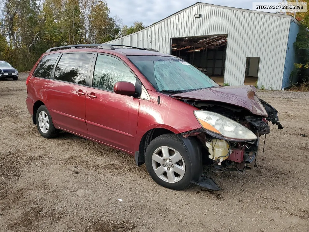 2006 Toyota Sienna Ce VIN: 5TDZA23C76S505898 Lot: 75395764