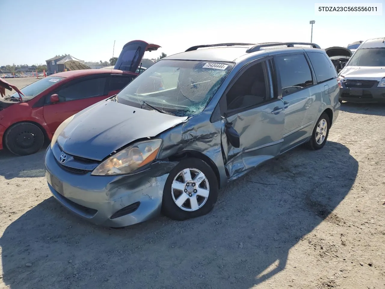 2006 Toyota Sienna Ce VIN: 5TDZA23C56S556011 Lot: 75434444