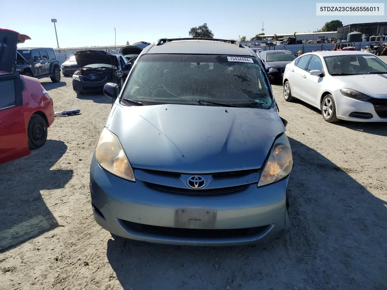 2006 Toyota Sienna Ce VIN: 5TDZA23C56S556011 Lot: 75434444