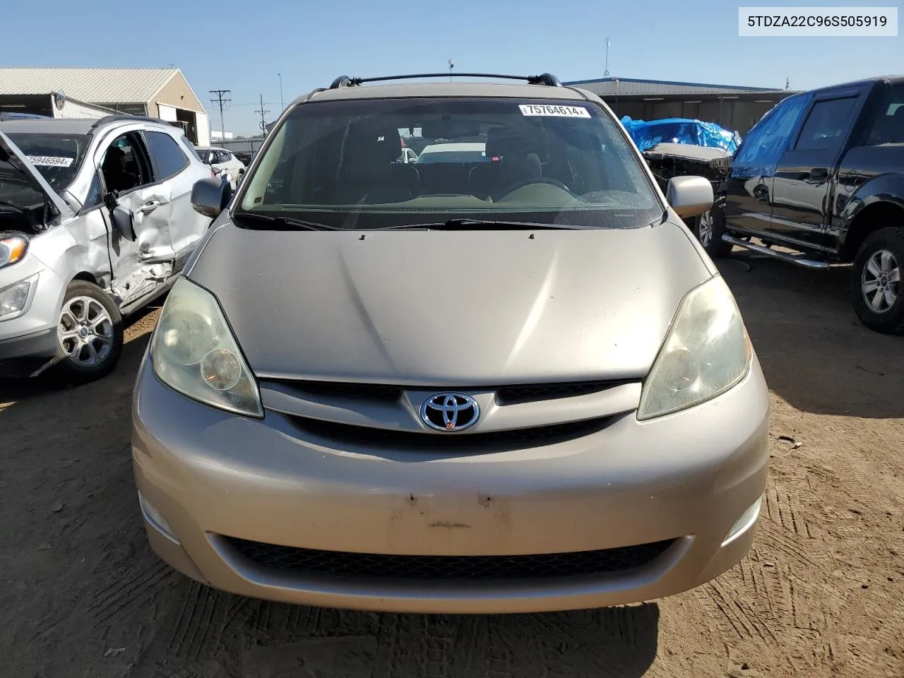 2006 Toyota Sienna Xle VIN: 5TDZA22C96S505919 Lot: 75764614