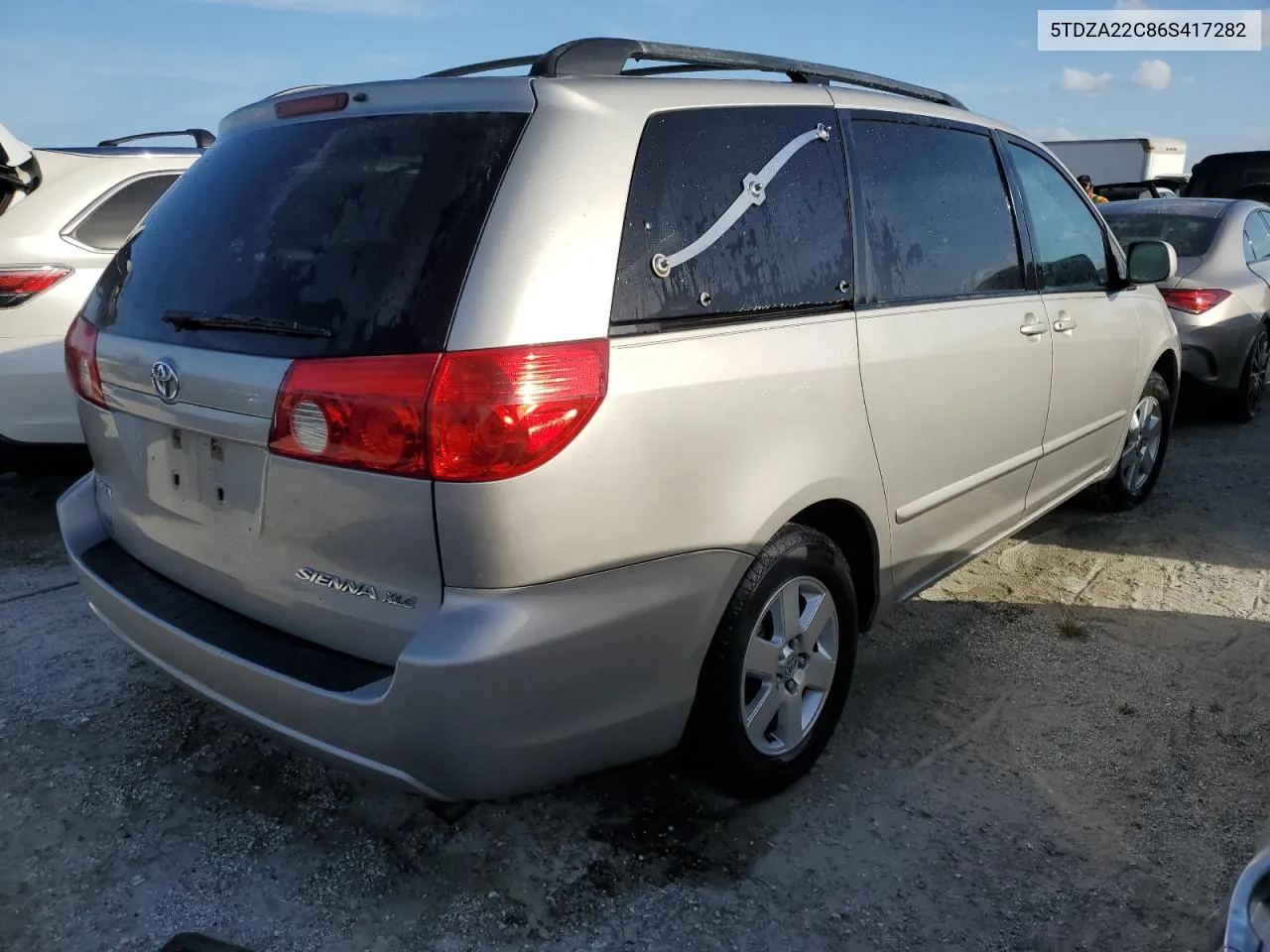 2006 Toyota Sienna Xle VIN: 5TDZA22C86S417282 Lot: 76108914