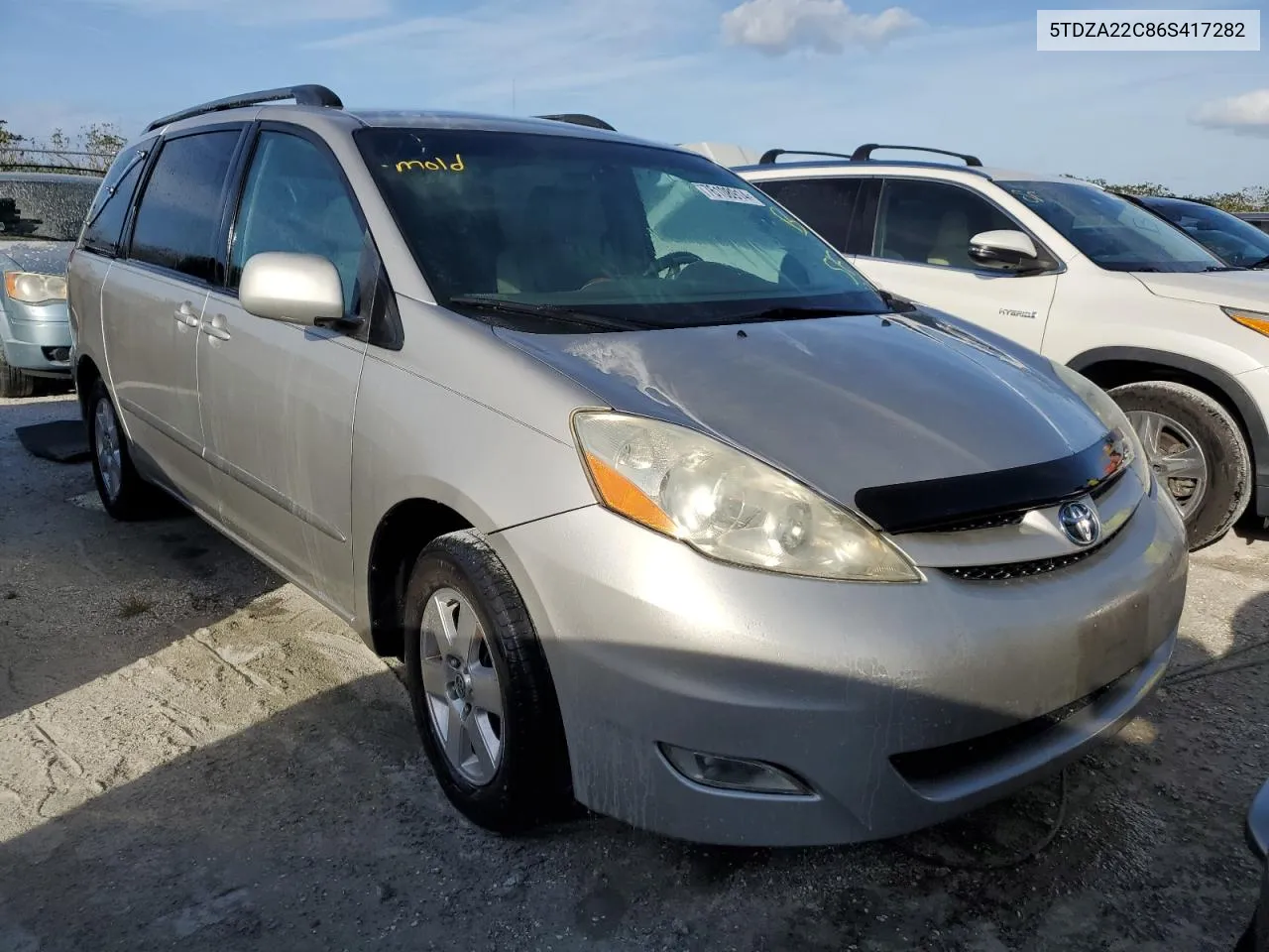 2006 Toyota Sienna Xle VIN: 5TDZA22C86S417282 Lot: 76108914