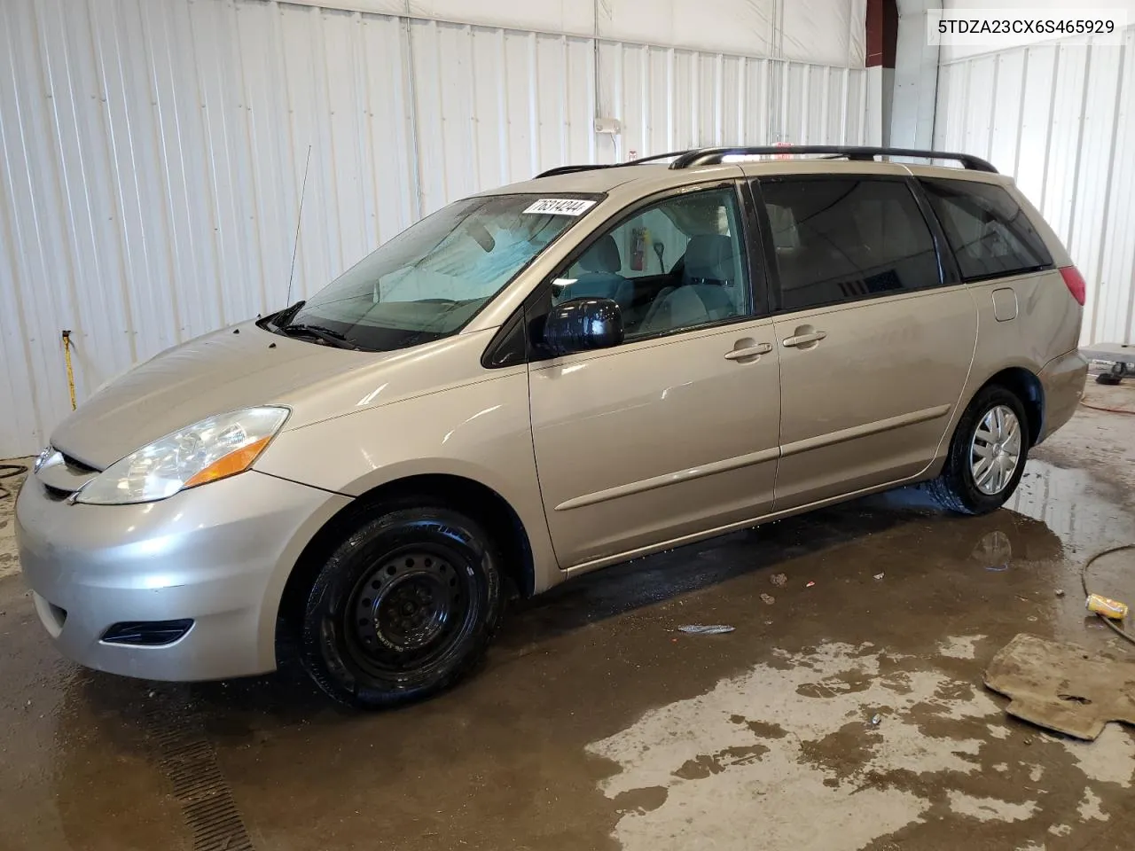 2006 Toyota Sienna Ce VIN: 5TDZA23CX6S465929 Lot: 76314244