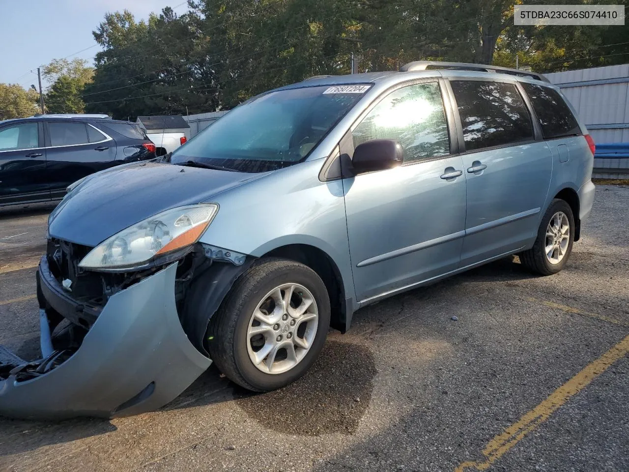 2006 Toyota Sienna Le VIN: 5TDBA23C66S074410 Lot: 76507204