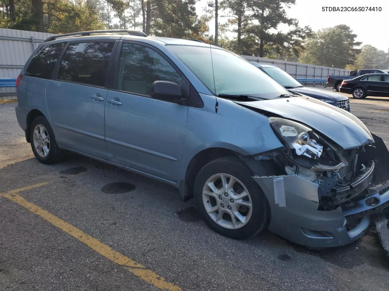 2006 Toyota Sienna Le VIN: 5TDBA23C66S074410 Lot: 76507204