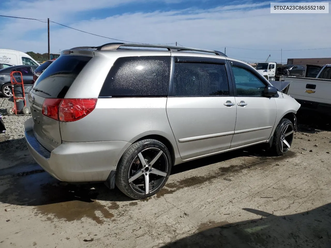 5TDZA23C86S552180 2006 Toyota Sienna Ce