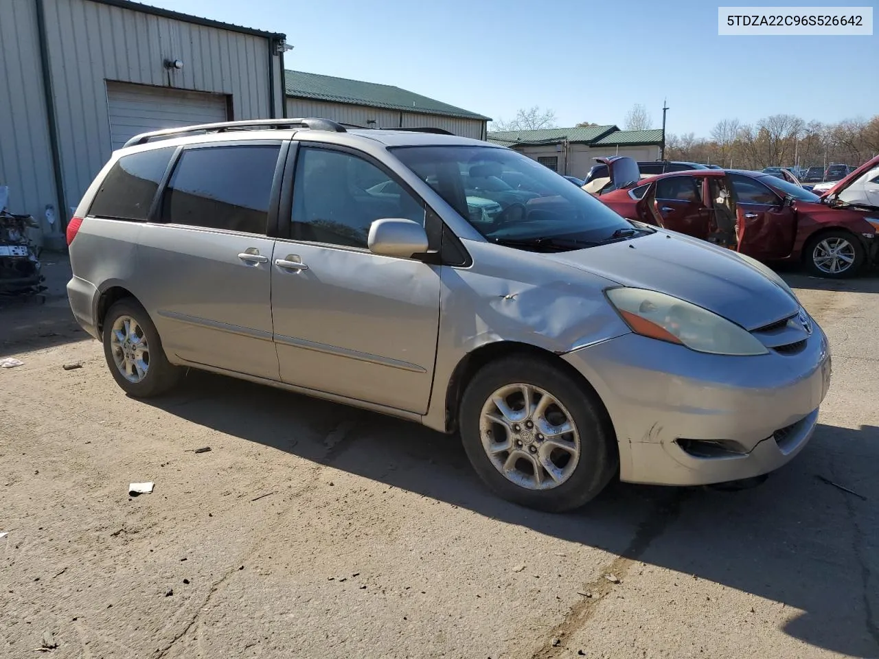 2006 Toyota Sienna Xle VIN: 5TDZA22C96S526642 Lot: 76725684