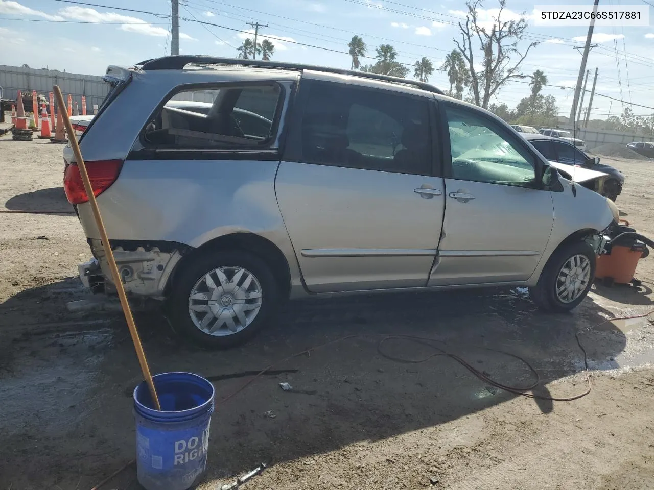 5TDZA23C66S517881 2006 Toyota Sienna Ce