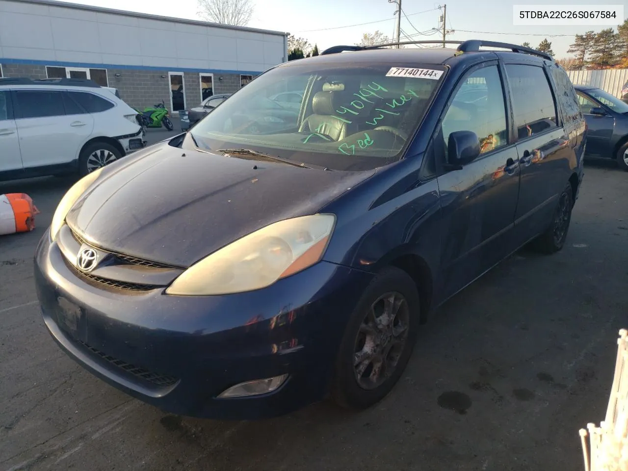 2006 Toyota Sienna Xle VIN: 5TDBA22C26S067584 Lot: 77140144