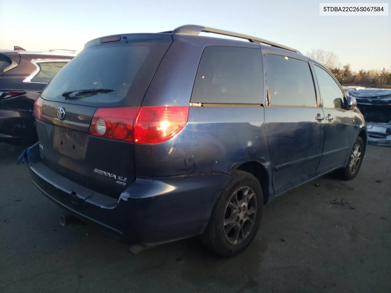 2006 Toyota Sienna Xle VIN: 5TDBA22C26S067584 Lot: 77140144