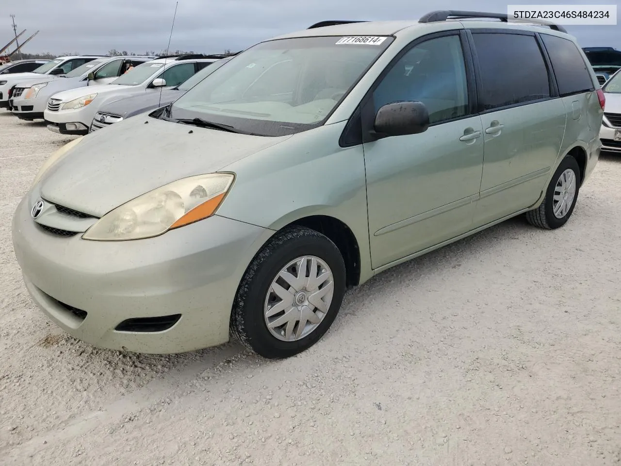 2006 Toyota Sienna Ce VIN: 5TDZA23C46S484234 Lot: 77168614