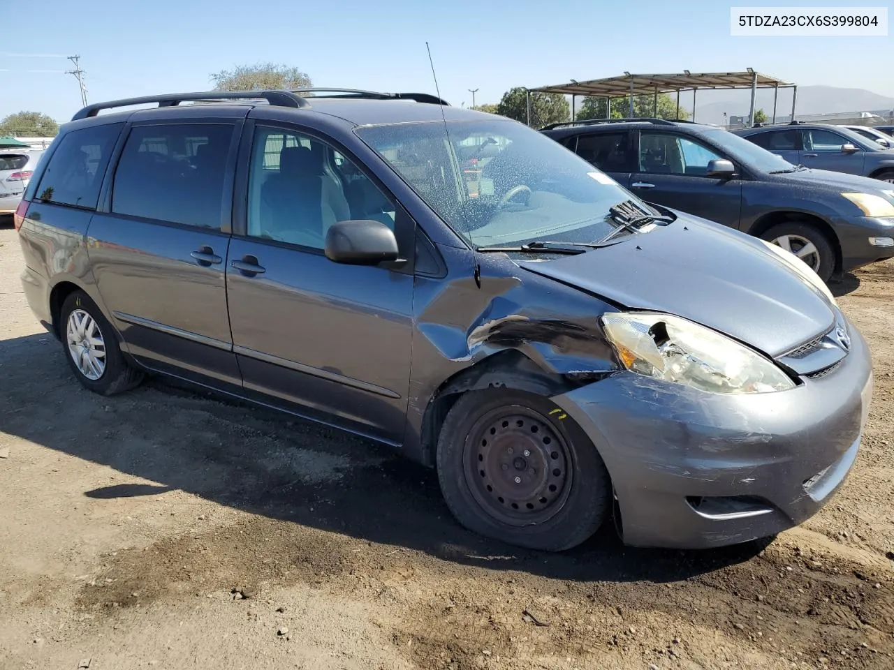 2006 Toyota Sienna Ce VIN: 5TDZA23CX6S399804 Lot: 77222684