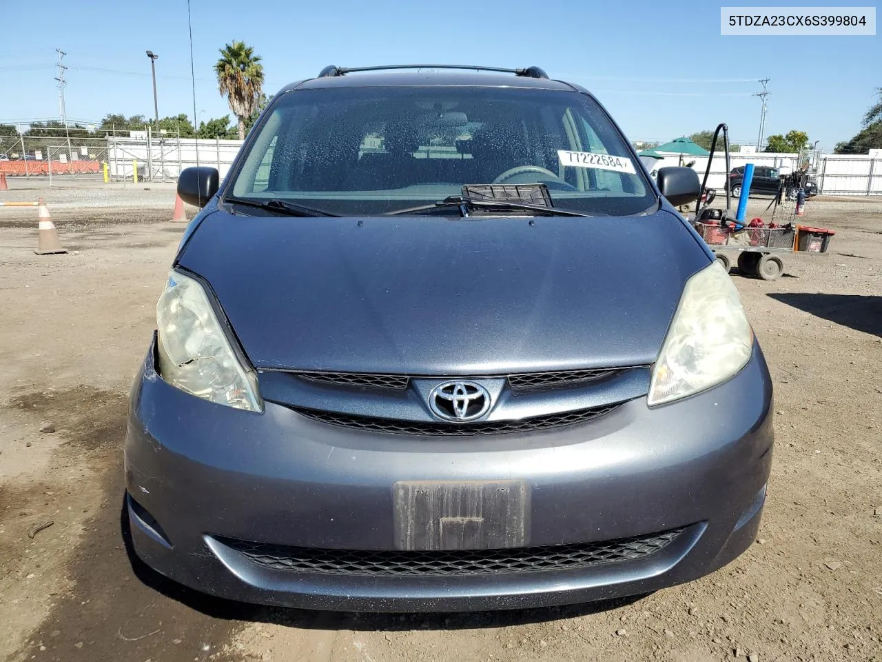 2006 Toyota Sienna Ce VIN: 5TDZA23CX6S399804 Lot: 77222684