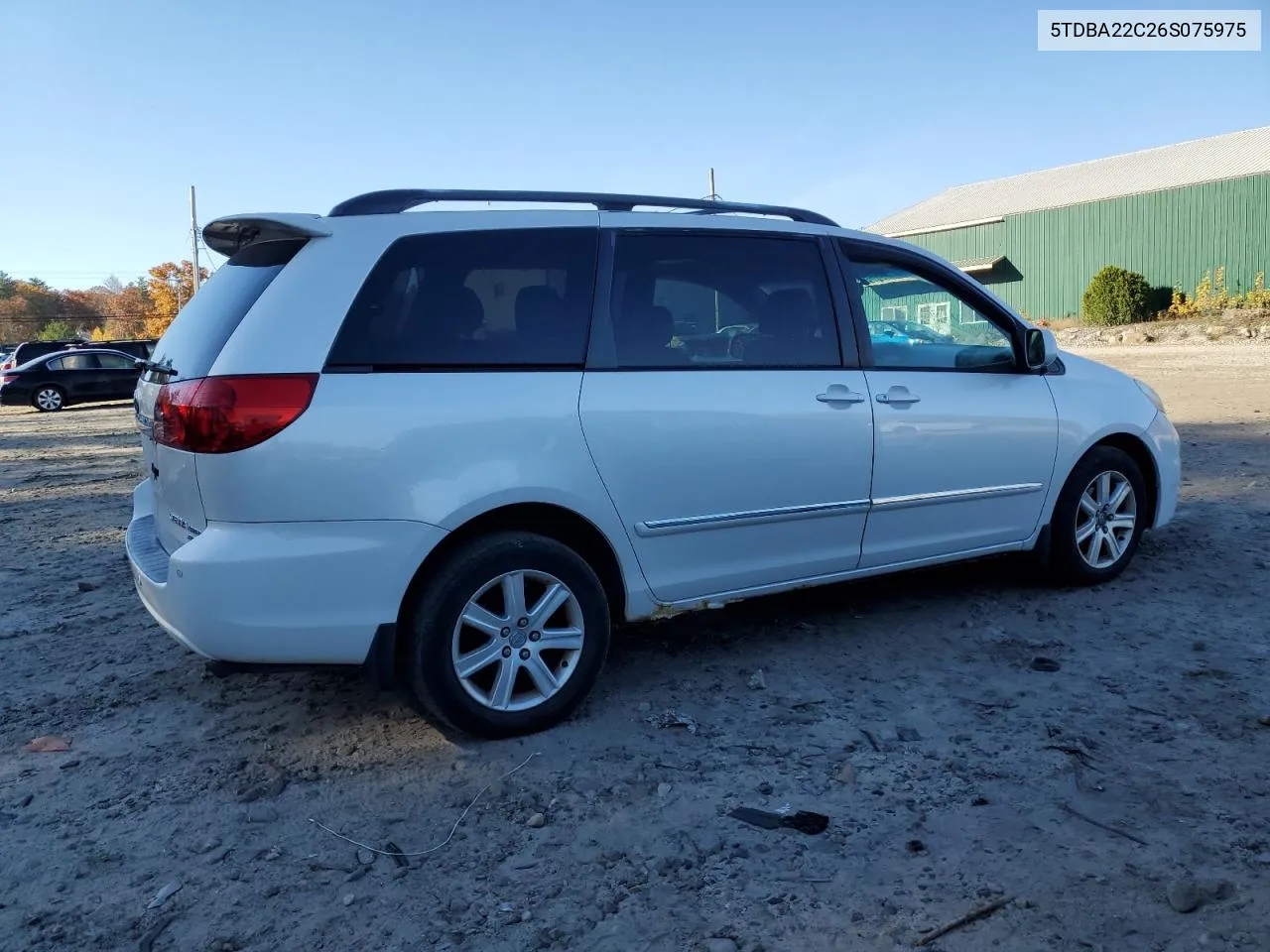 2006 Toyota Sienna Xle VIN: 5TDBA22C26S075975 Lot: 77242284