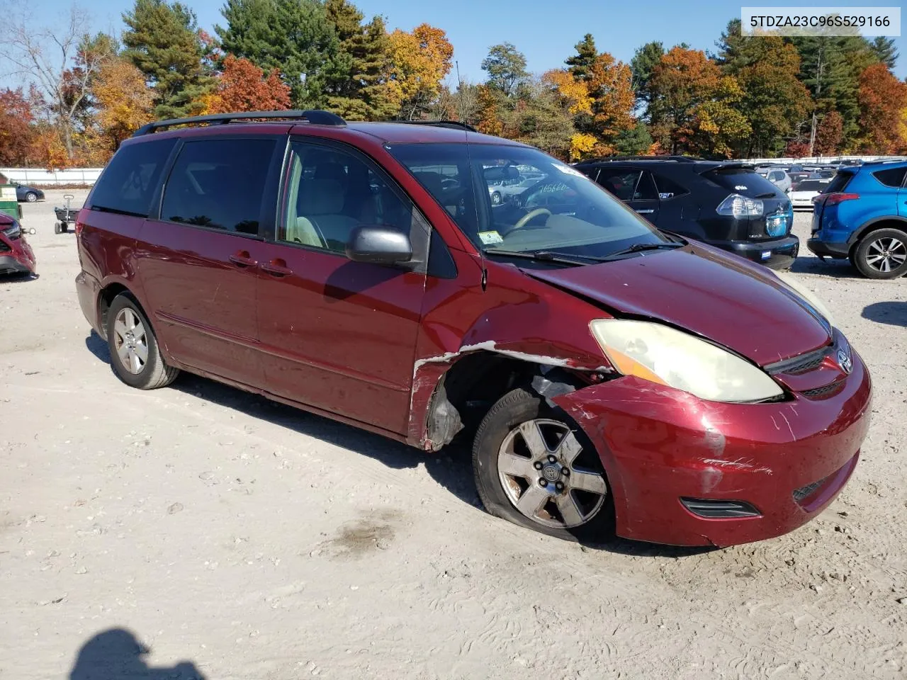 2006 Toyota Sienna Ce VIN: 5TDZA23C96S529166 Lot: 77343414