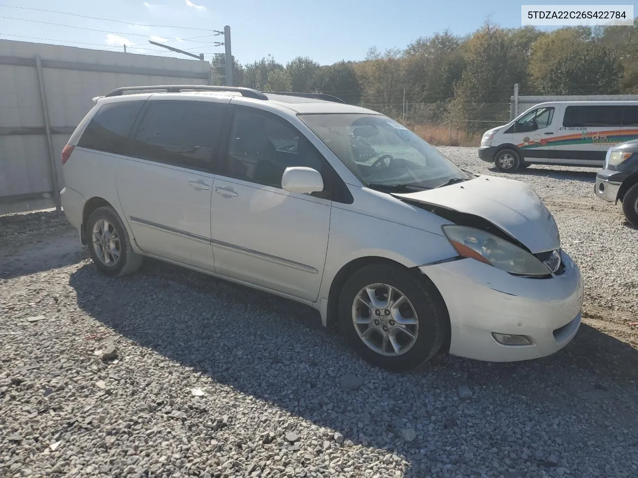 2006 Toyota Sienna Xle VIN: 5TDZA22C26S422784 Lot: 77484734