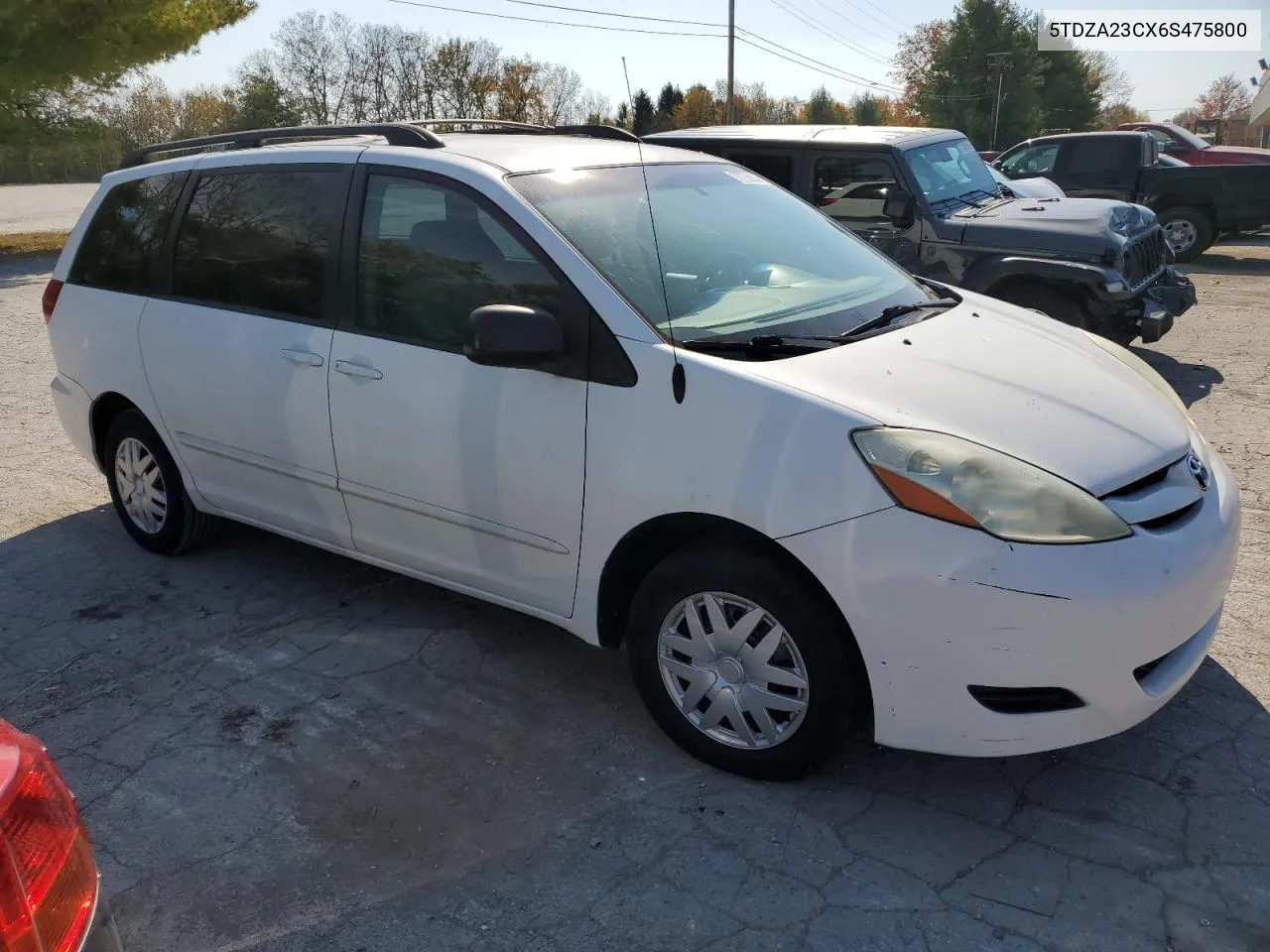 2006 Toyota Sienna Ce VIN: 5TDZA23CX6S475800 Lot: 77700914