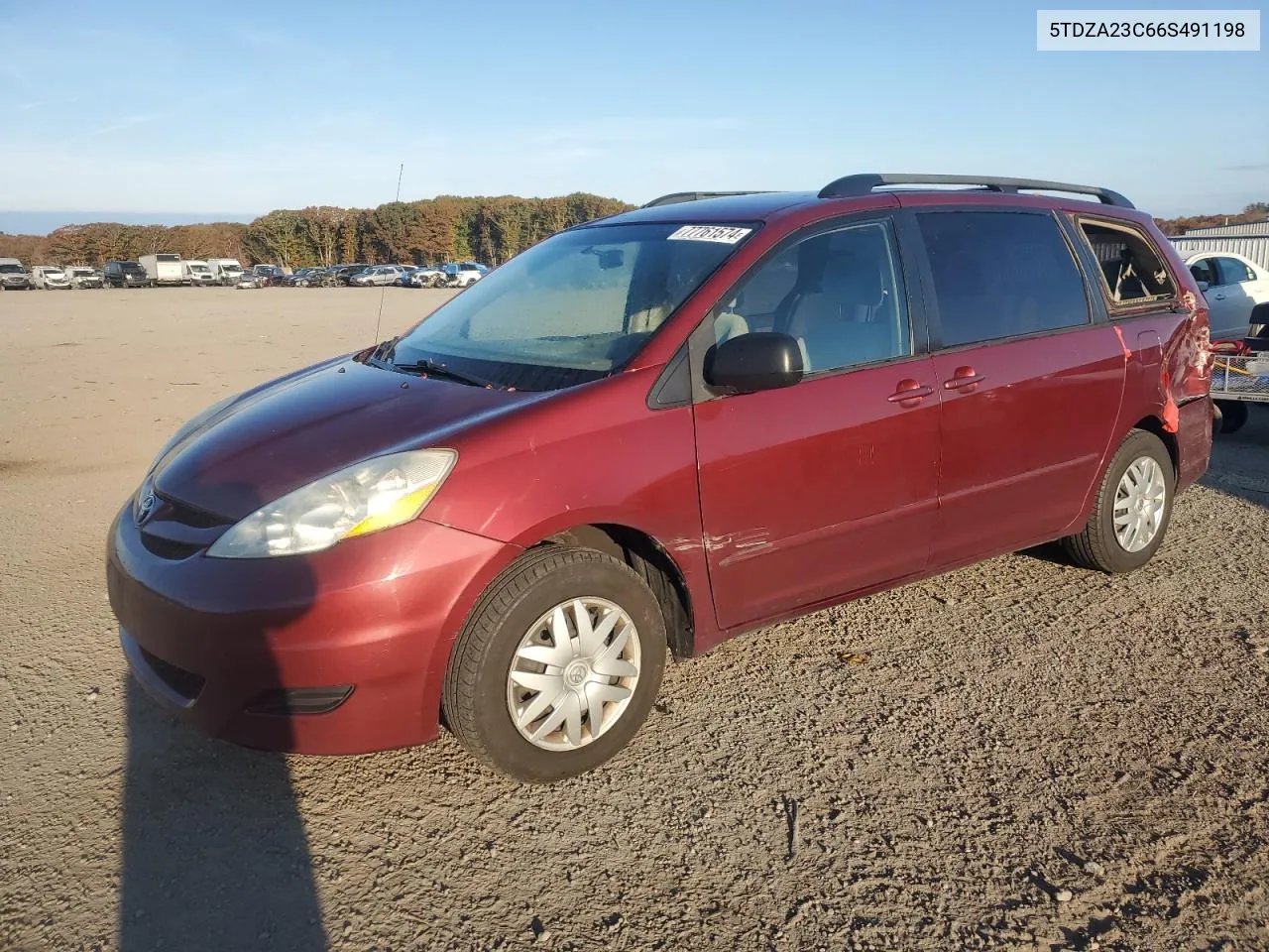 2006 Toyota Sienna Ce VIN: 5TDZA23C66S491198 Lot: 77761574