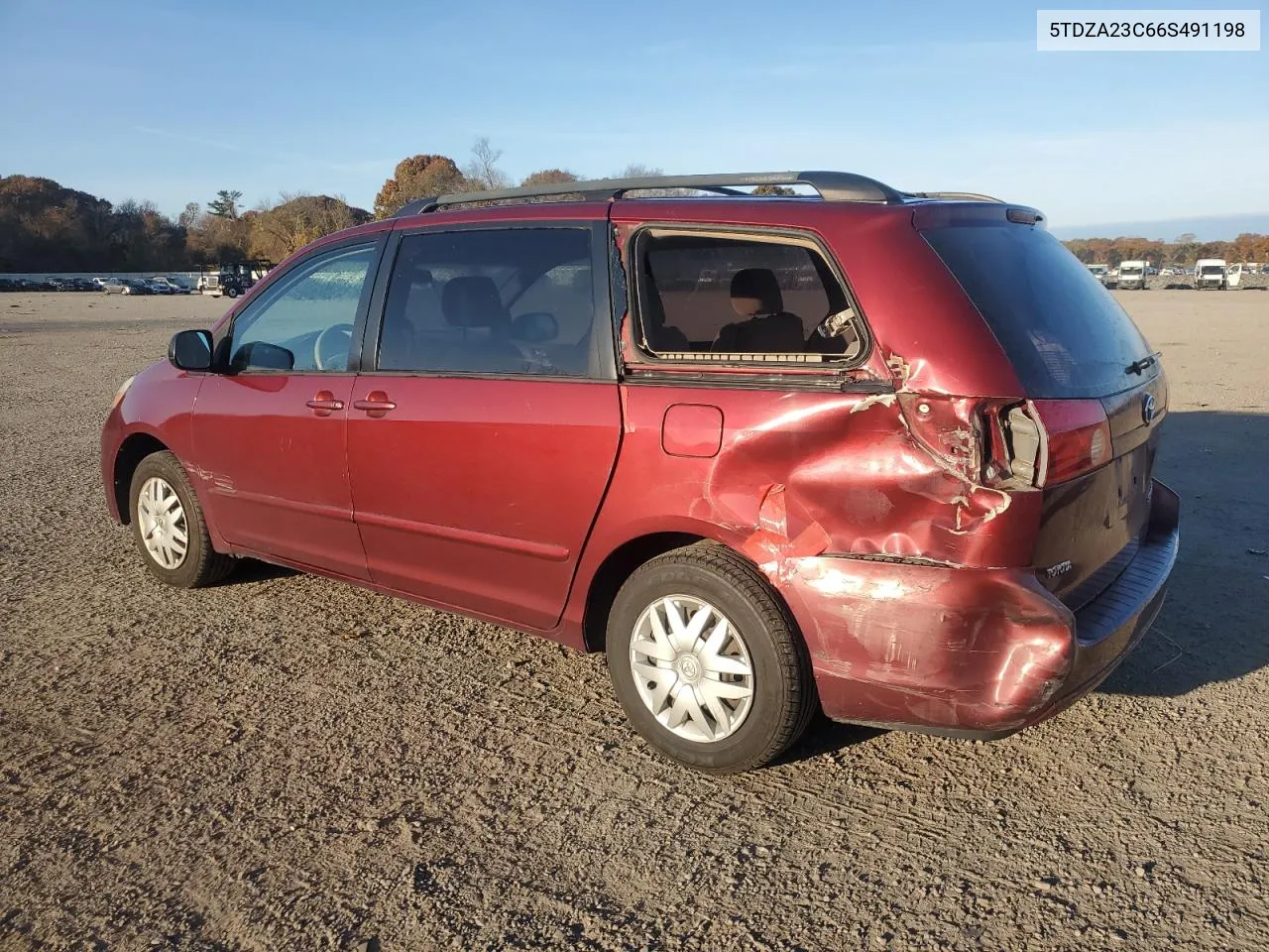 2006 Toyota Sienna Ce VIN: 5TDZA23C66S491198 Lot: 77761574