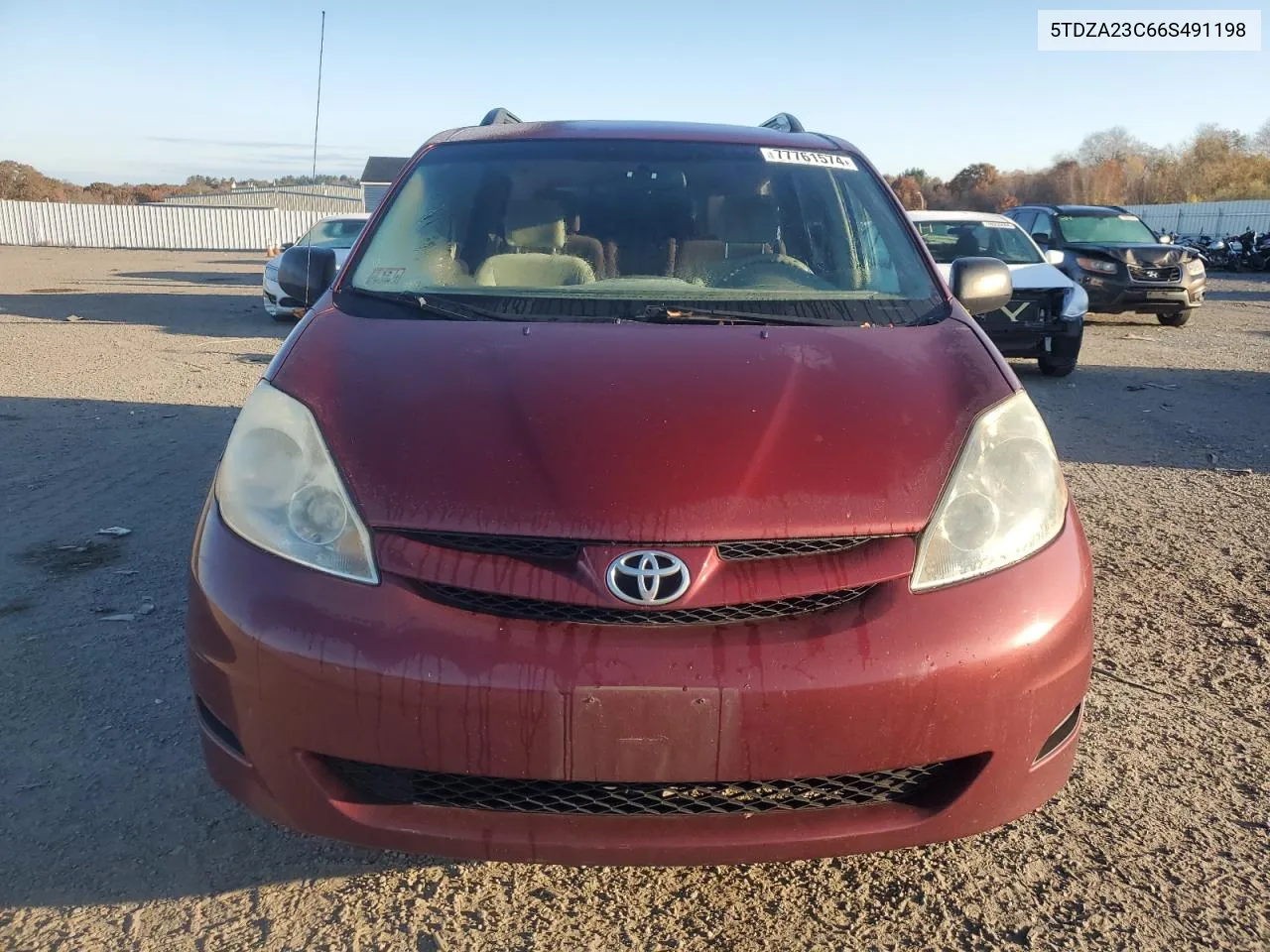 2006 Toyota Sienna Ce VIN: 5TDZA23C66S491198 Lot: 77761574