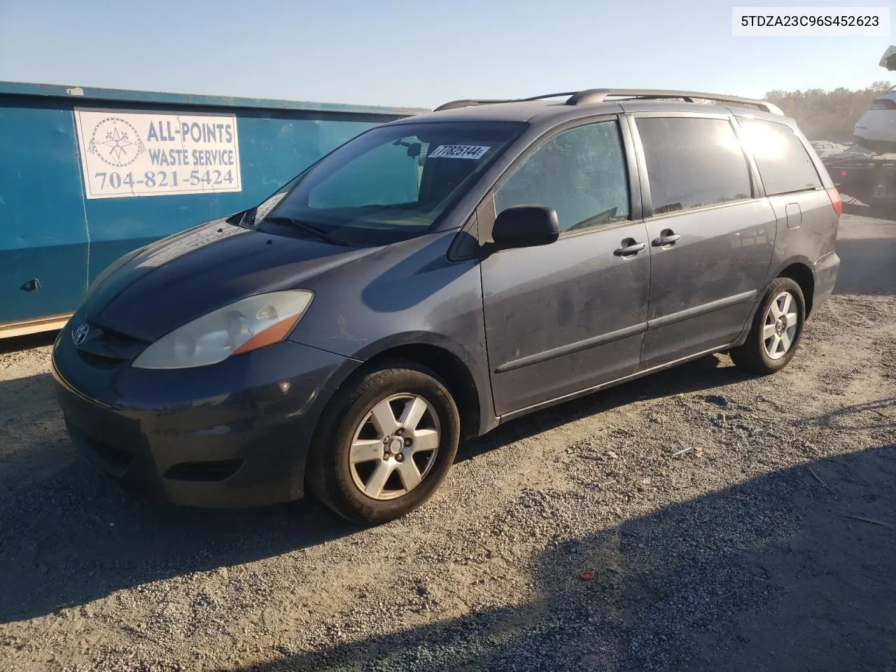 2006 Toyota Sienna Ce VIN: 5TDZA23C96S452623 Lot: 77825144