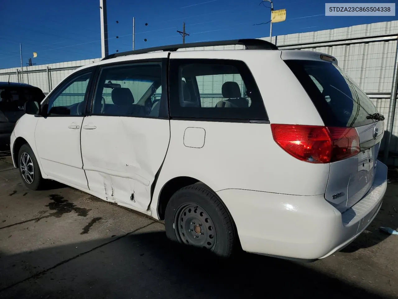 2006 Toyota Sienna Ce VIN: 5TDZA23C86S504338 Lot: 77826644