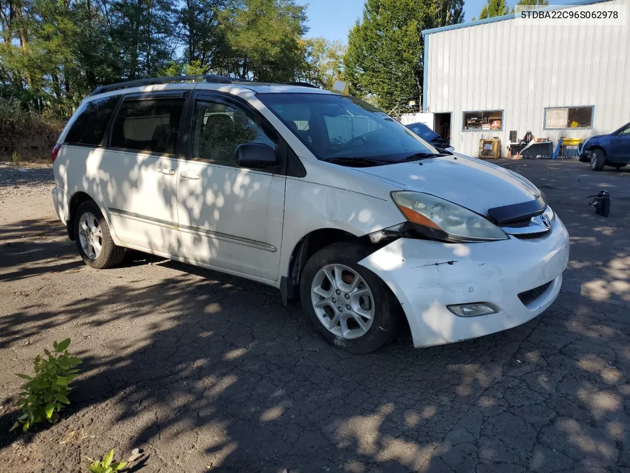 2006 Toyota Sienna Xle VIN: 5TDBA22C96S062978 Lot: 78088974