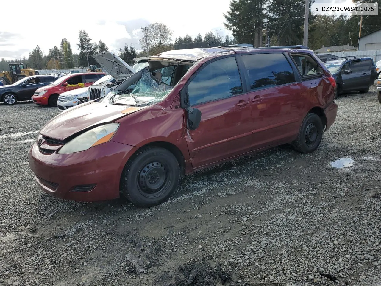 2006 Toyota Sienna Ce VIN: 5TDZA23C96S420075 Lot: 78207054