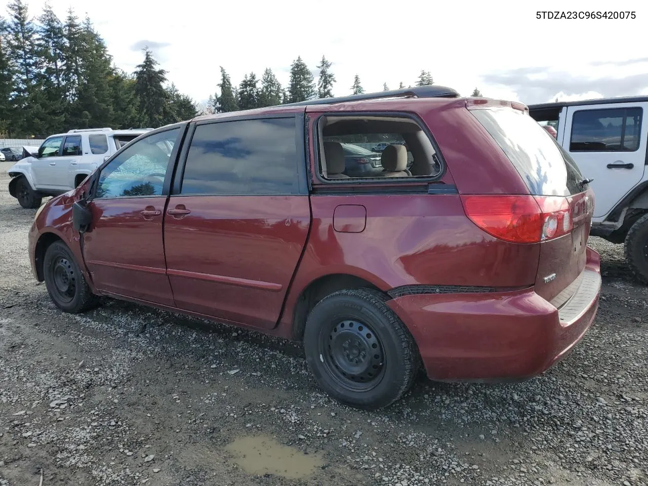 2006 Toyota Sienna Ce VIN: 5TDZA23C96S420075 Lot: 78207054